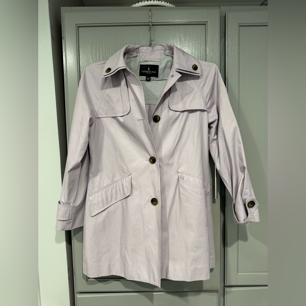 London Fog Light Purple Trench Coat